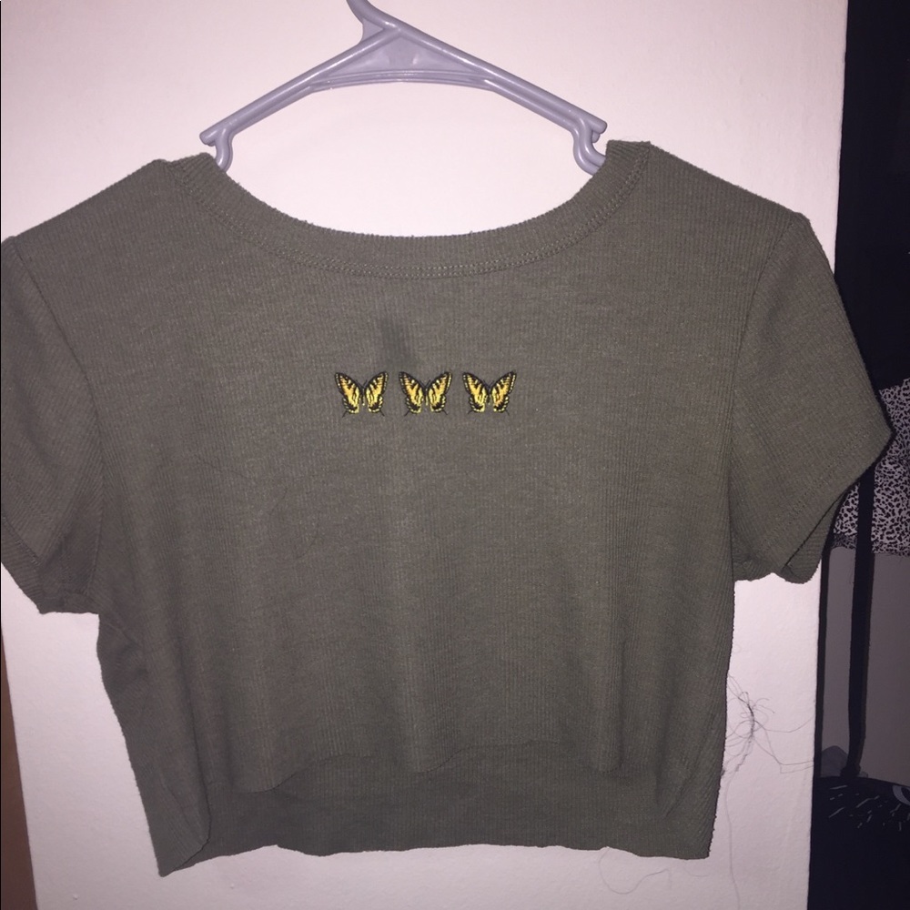 Butterfly crop top
